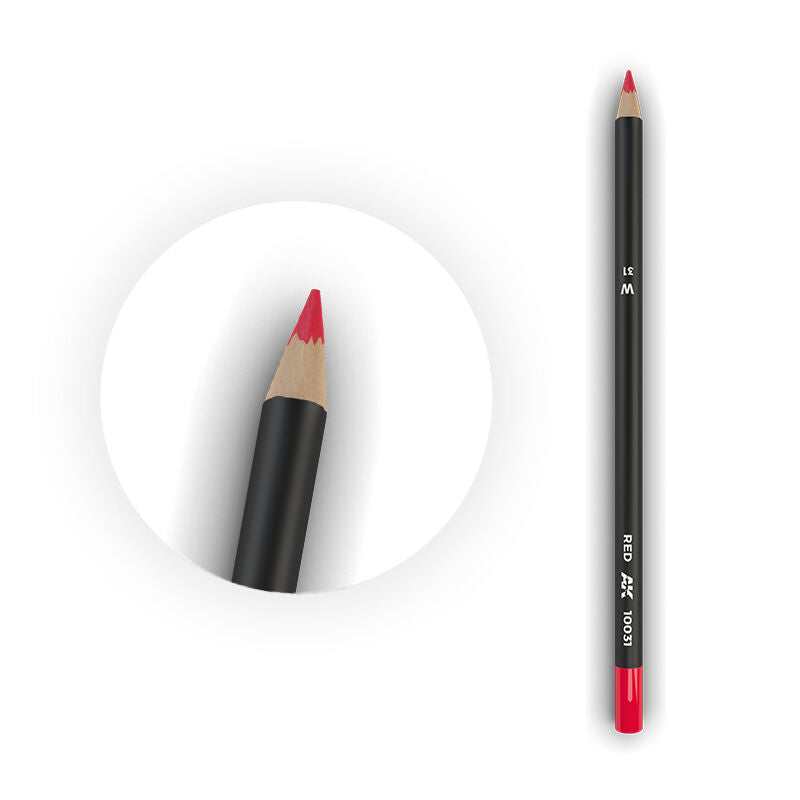 AK Interactive AK10031 Weathering Red Watercolour Pencil