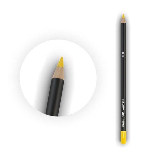 AK Interactive AK10032 Weathering Yellow Watercolour Pencil
