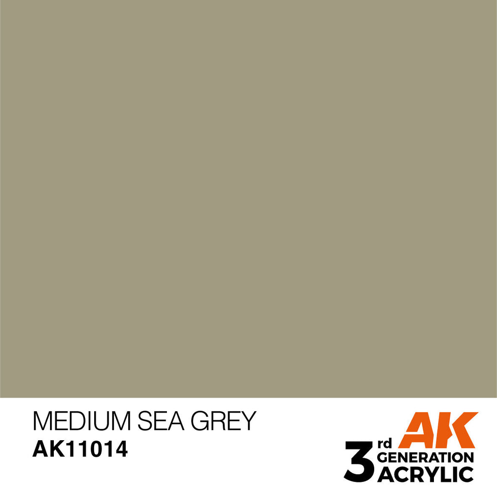 AK Interactive Medium Sea Grey Acrylic Paint 17ml 3rd Generation (2)