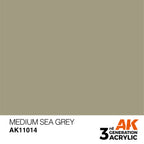 AK Interactive Medium Sea Grey Acrylic Paint 17ml 3rd Generation (2)