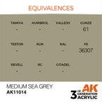 AK Interactive Medium Sea Grey Acrylic Paint 17ml 3rd Generation (3)