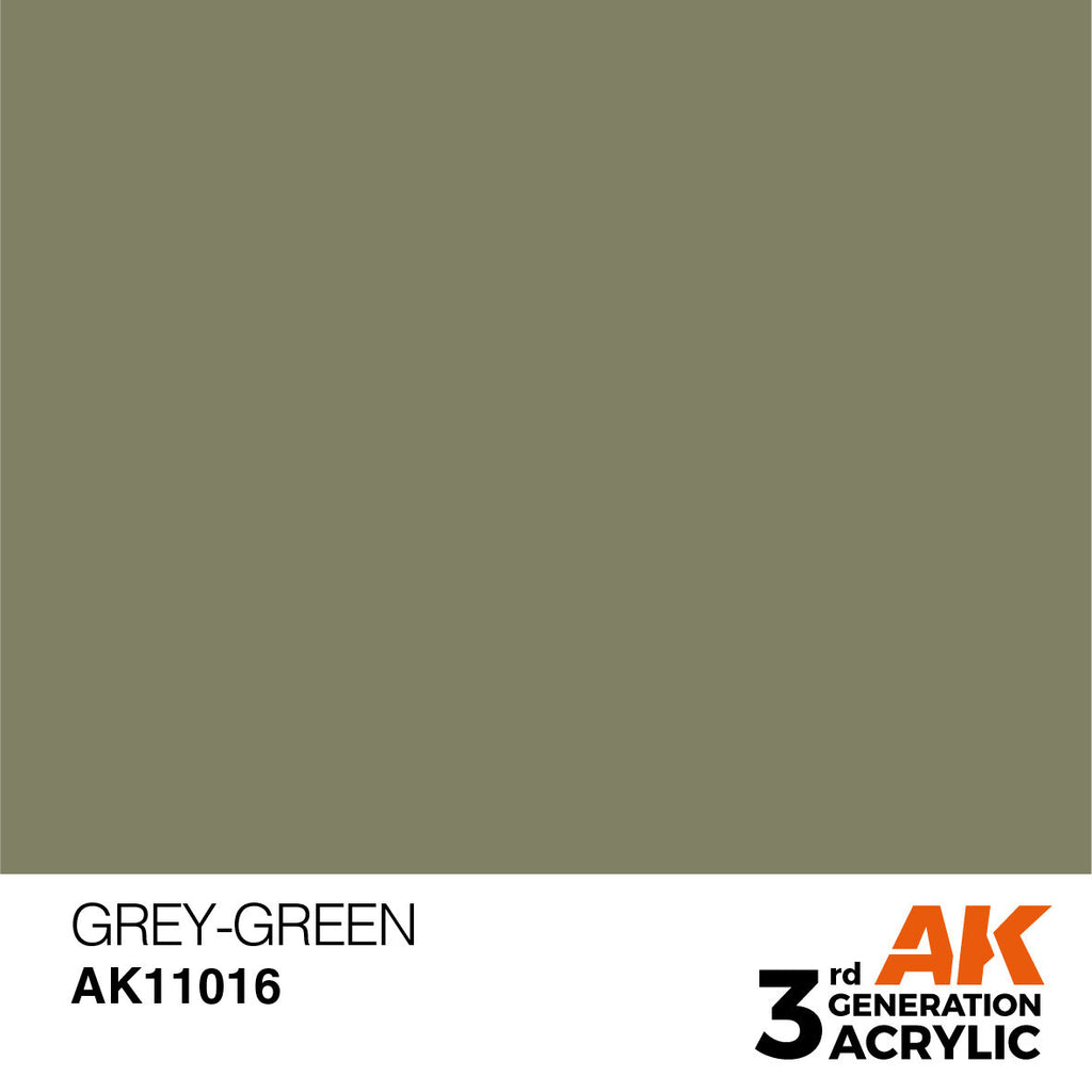 AK Interactive AK11016 Grey-Green Acrylic Paint 17ml 3rd Generation