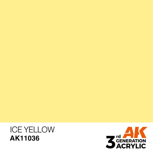 AK Interactive AK11036 Ice Yellow Acrylic Paint 17ml 3rd Generation