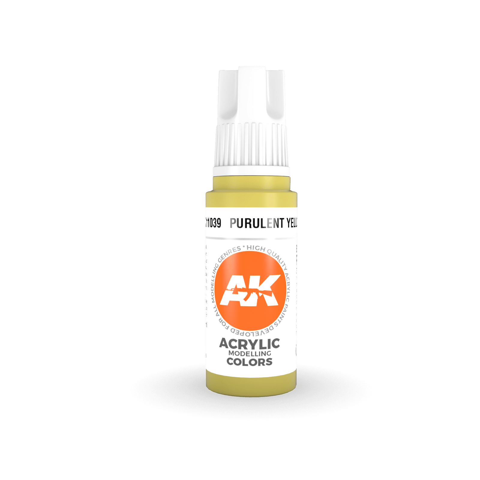 AK Interactive Purulent Yellow Acrylic Paint 17ml 3rd Generation