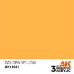 AK Interactive Golden Yellow Acrylic Paint 17ml 3rd Generation (2)