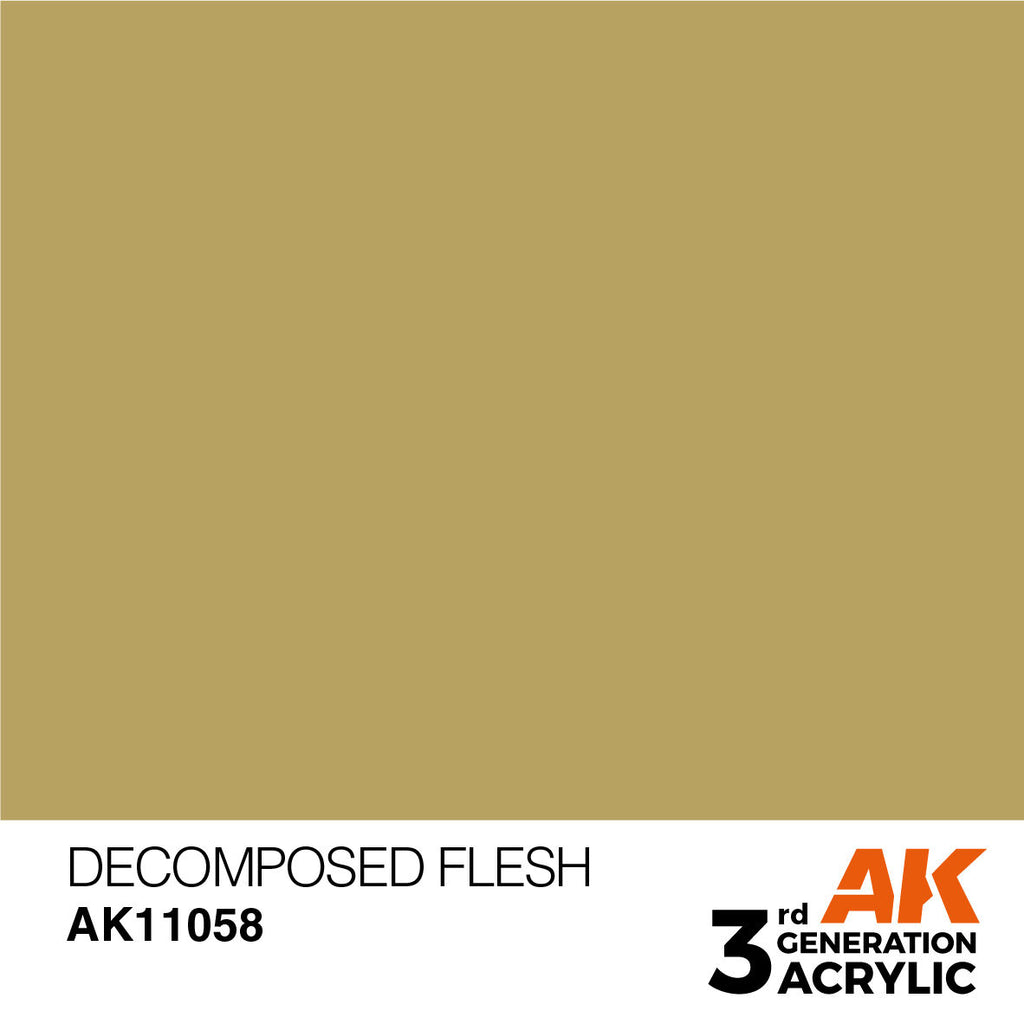 AK Interactive Decomposed Flesh Acrylic Paint 17ml 3rd Generation (2)