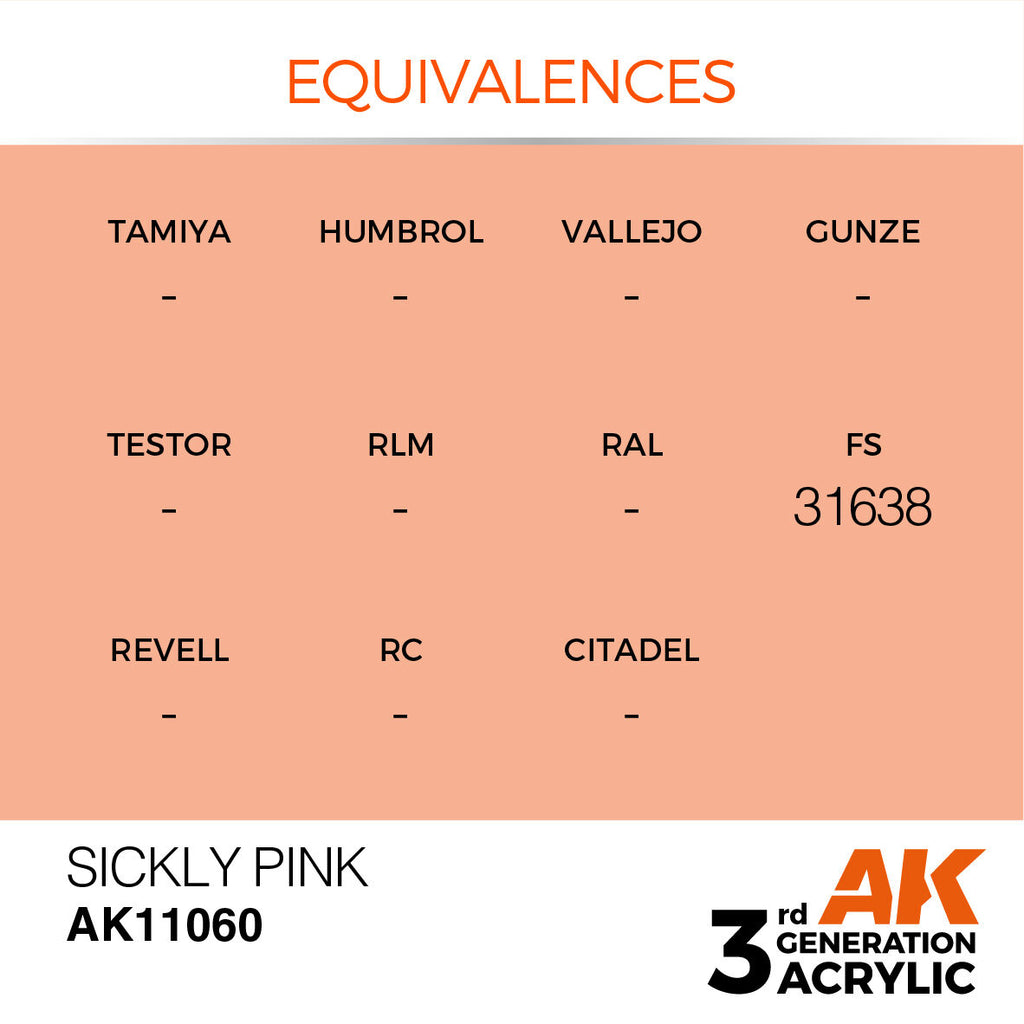 AK Interactive Sickly Pink Acrylic Paint 17ml 3rd Generation (3)