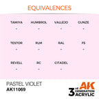 AK Interactive AK11069 Pastel Violet Acrylic Paint 17ml 3rd Generation