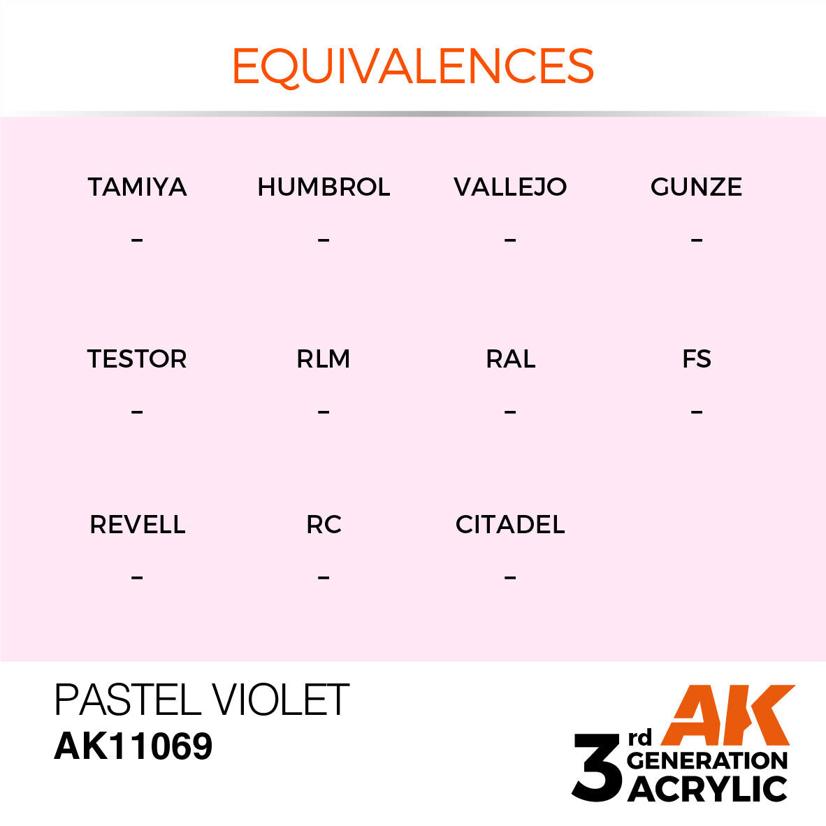 AK Interactive AK11069 Pastel Violet Acrylic Paint 17ml 3rd Generation