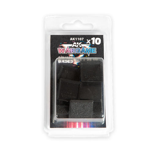 AK Interactive Plastic Wargame Bases Square 25x25mm