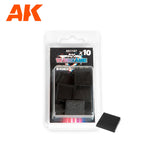 AK Interactive Plastic Wargame Bases Square 25x25mm (2)
