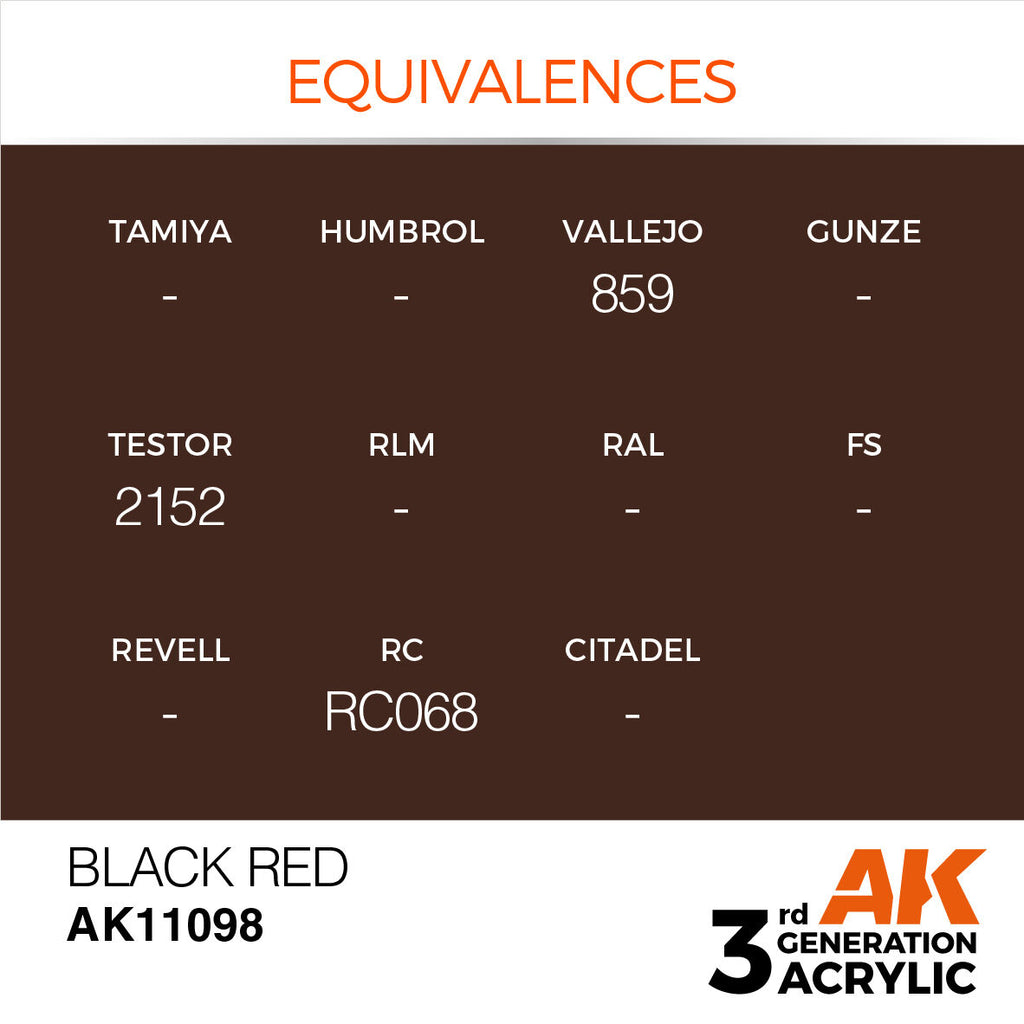 AK Interactive Black Red Acrylic Paint 17ml 3rd Generation (3)