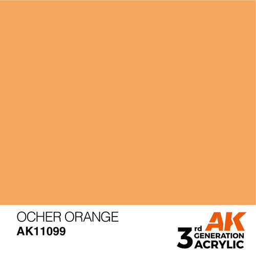 AK Interactive Ocher Orange Acrylic Paint 17ml 3rd Generation (2)