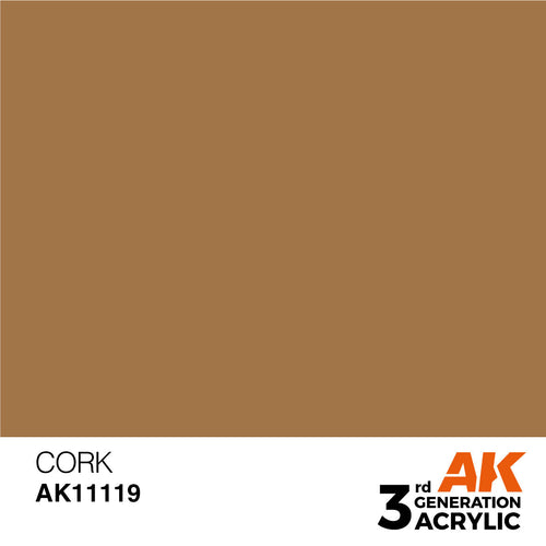 AK Interactive AK11119 Cork Acrylic Paint 17ml 3rd Generation