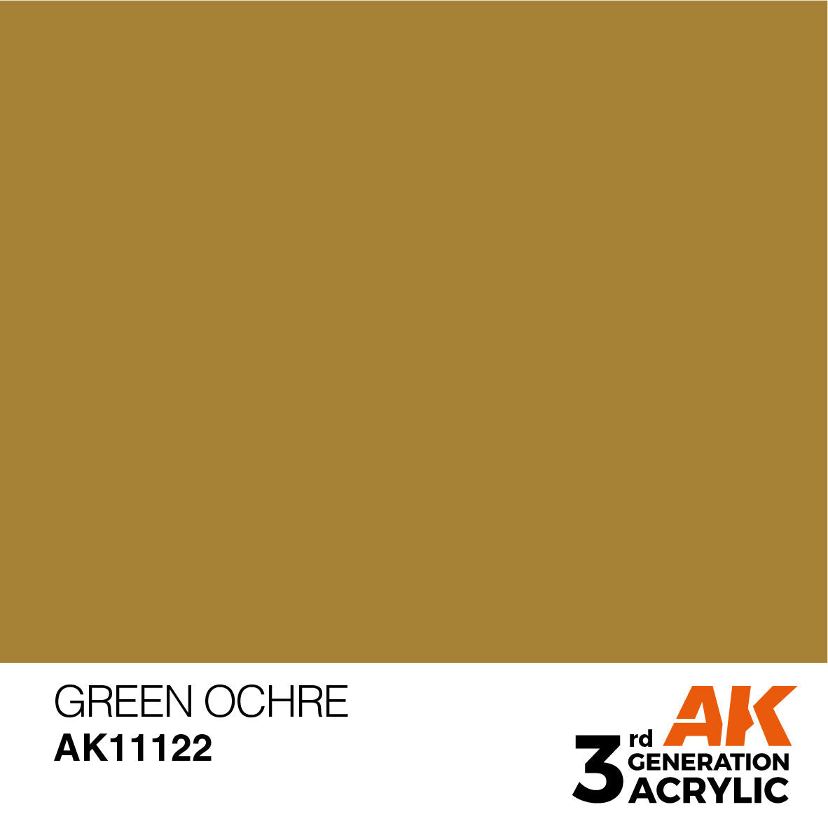 AK Interactive Green Ocher Acrylic Paint 17ml 3rd Generation (2)