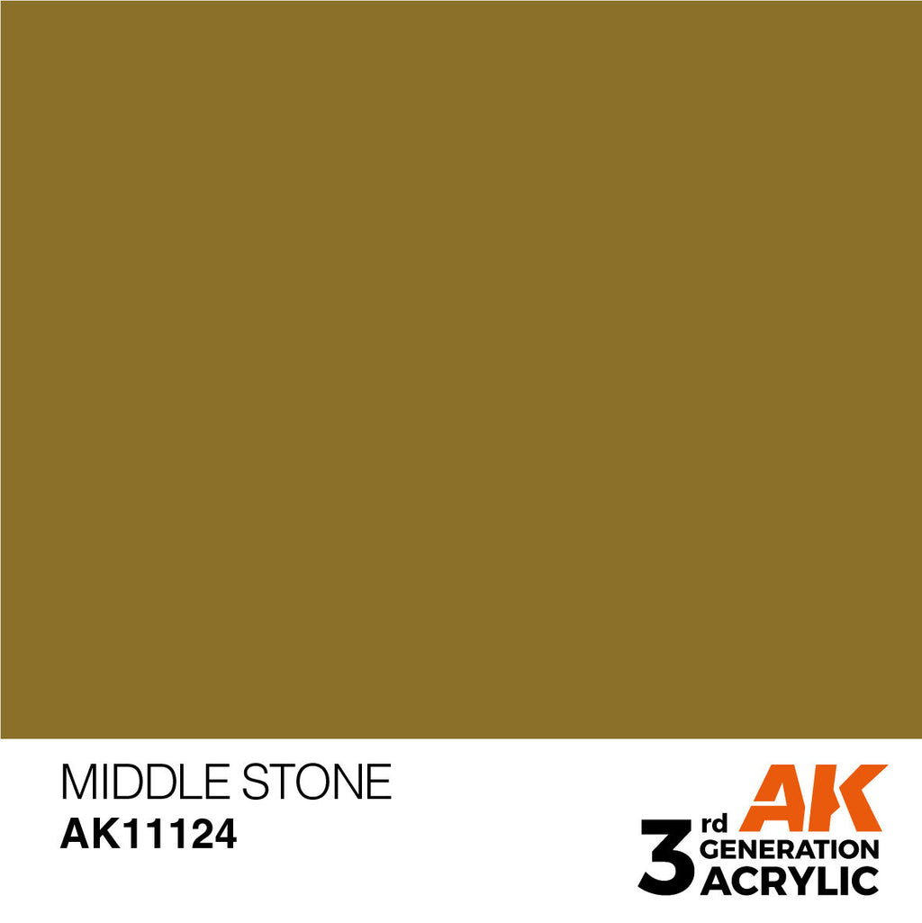AK Interactive Middle Stone Acrylic Paint 17ml 3rd Generation (2)