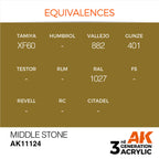 AK Interactive Middle Stone Acrylic Paint 17ml 3rd Generation (3)
