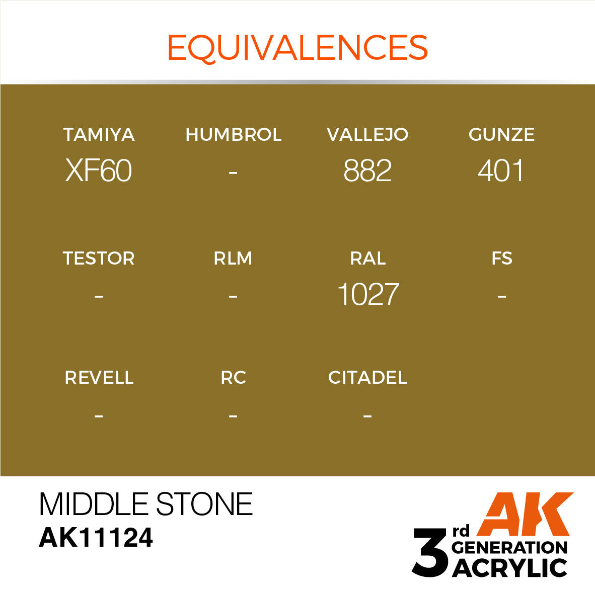 AK Interactive Middle Stone Acrylic Paint 17ml 3rd Generation (3)