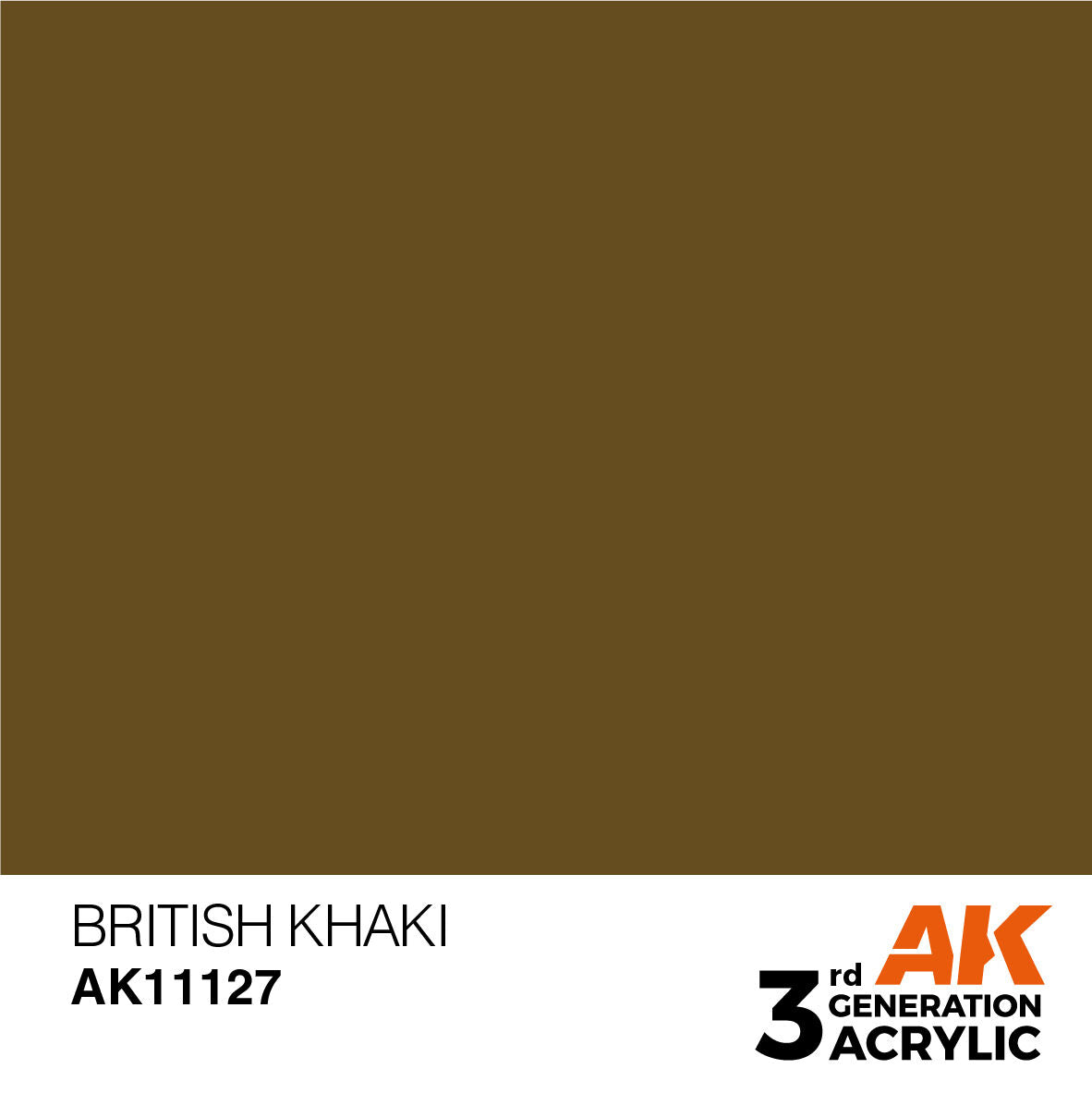 AK Interactive British Khaki Acrylic Paint 17ml 3rd Generation (2)