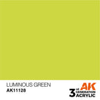 AK Interactive AK11128 Luminous Green Acrylic Paint 17ml 3rd Generation