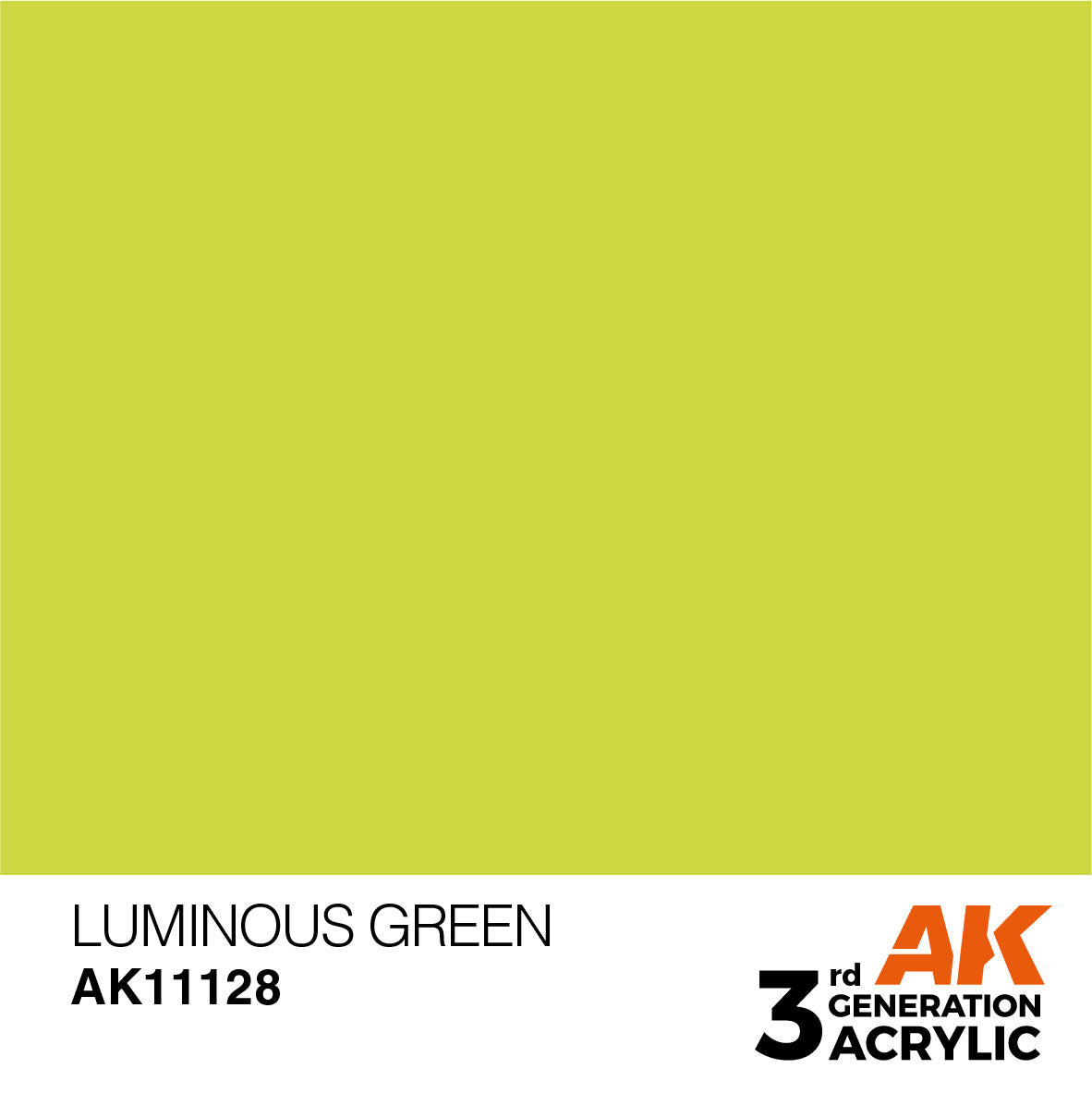 AK Interactive AK11128 Luminous Green Acrylic Paint 17ml 3rd Generation
