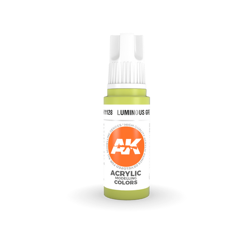 AK Interactive AK11128 Luminous Green Acrylic Paint 17ml 3rd Generation