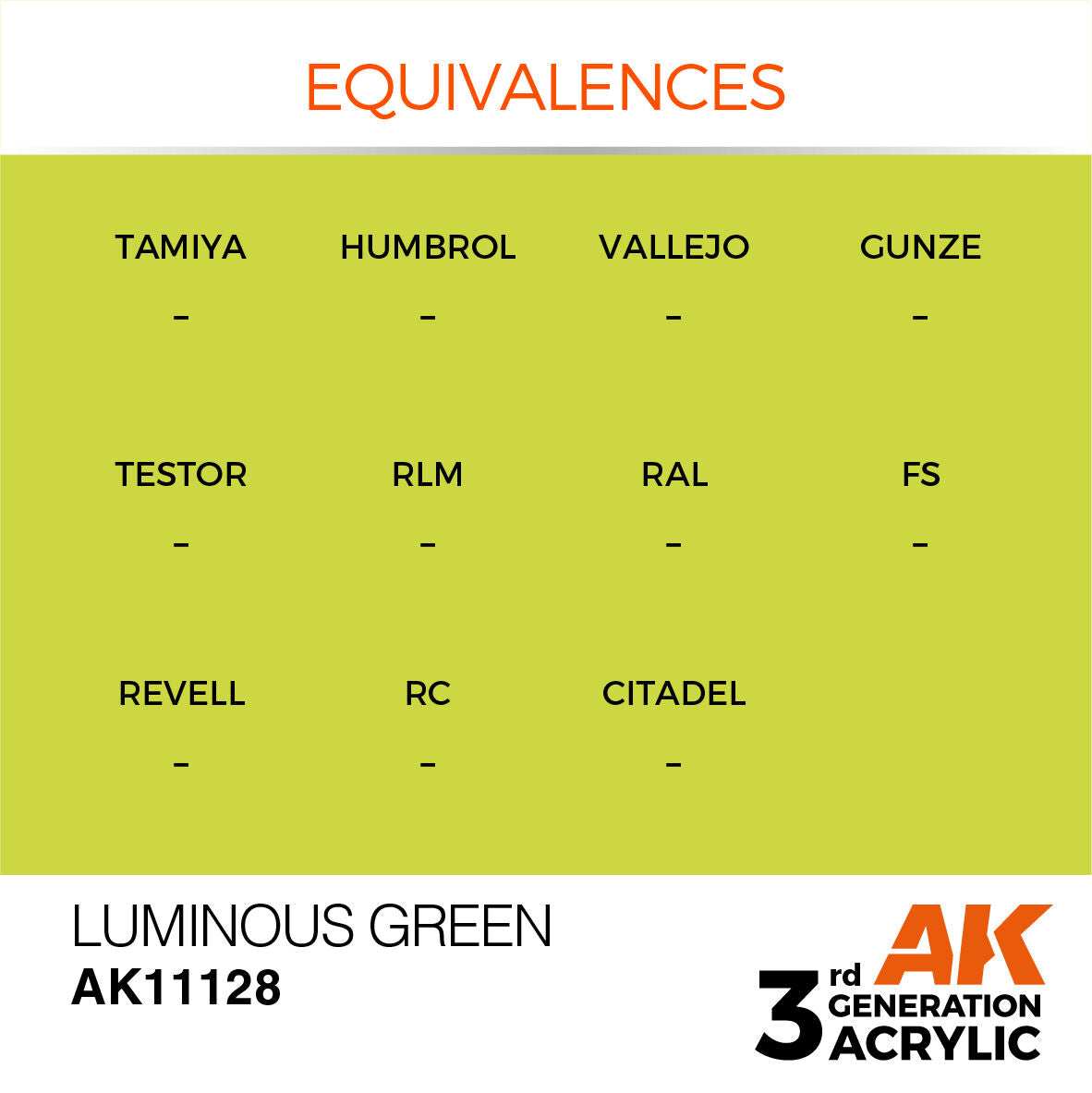 AK Interactive AK11128 Luminous Green Acrylic Paint 17ml 3rd Generation