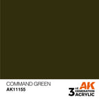 AK Interactive Command Green Acrylic Paint 17ml 3rd Generation (2)