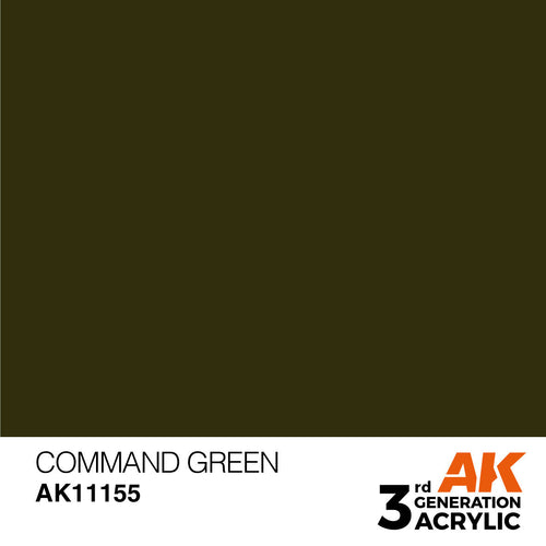AK Interactive Command Green Acrylic Paint 17ml 3rd Generation (2)