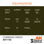 AK Interactive Command Green Acrylic Paint 17ml 3rd Generation (3)