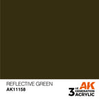 AK Interactive AK11158 Reflective Green Acrylic Paint 17ml 3rd Generation
