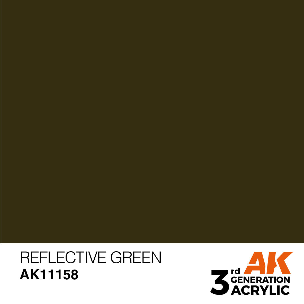 AK Interactive AK11158 Reflective Green Acrylic Paint 17ml 3rd Generation