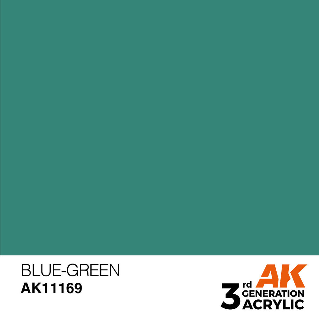 AK Interactive AK11169 Blue-Green Acrylic Paint 17ml 3rd Generation