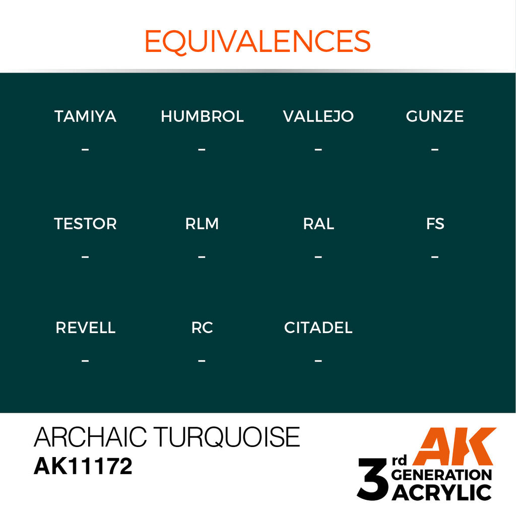 AK Interactive Archaic Turquoise Acrylic Paint 17ml 3rd Generation (3)