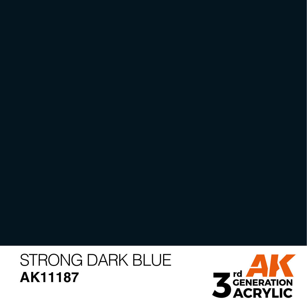 AK Interactive Strong Dark Blue Acrylic Paint 17ml 3rd Generation (2)