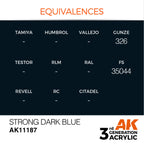 AK Interactive Strong Dark Blue Acrylic Paint 17ml 3rd Generation (3)