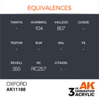 AK Interactive AK11188 Oxford Acrylic Paint 17ml 3rd Generation