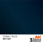 AK Interactive AK11201 Cobalt Blue Metallic Acrylic Paint 17ml 3rd Generation