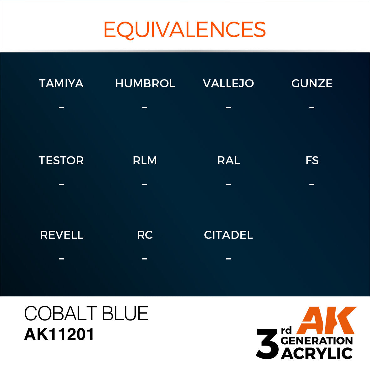 AK Interactive AK11201 Cobalt Blue Metallic Acrylic Paint 17ml 3rd Generation