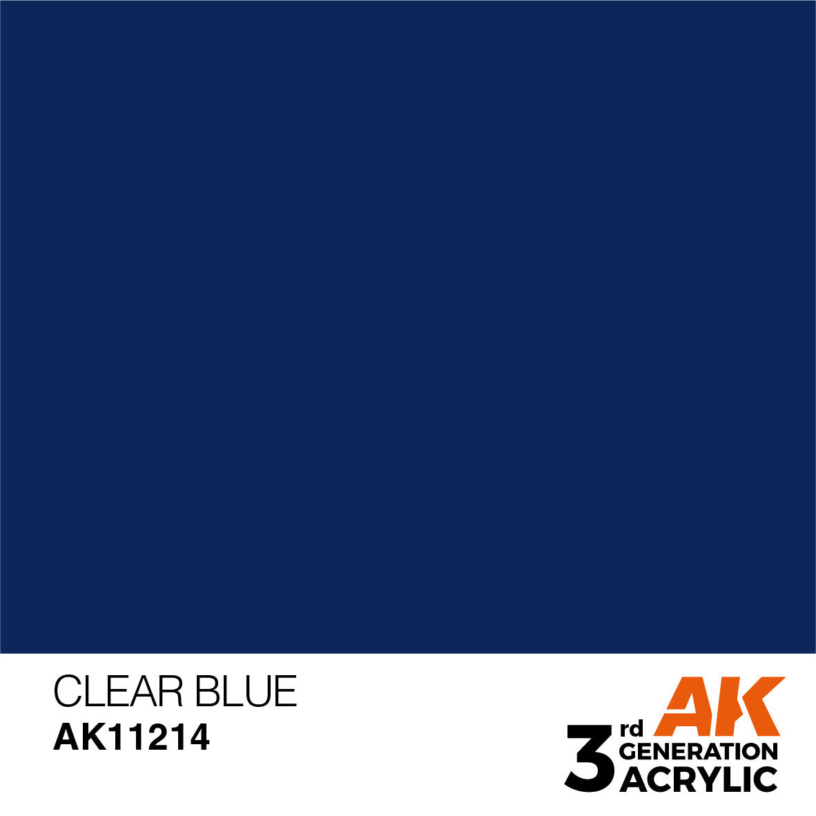 AK Interactive AK11214 Clear Blue Acrylic Paint 17ml 3rd Generation