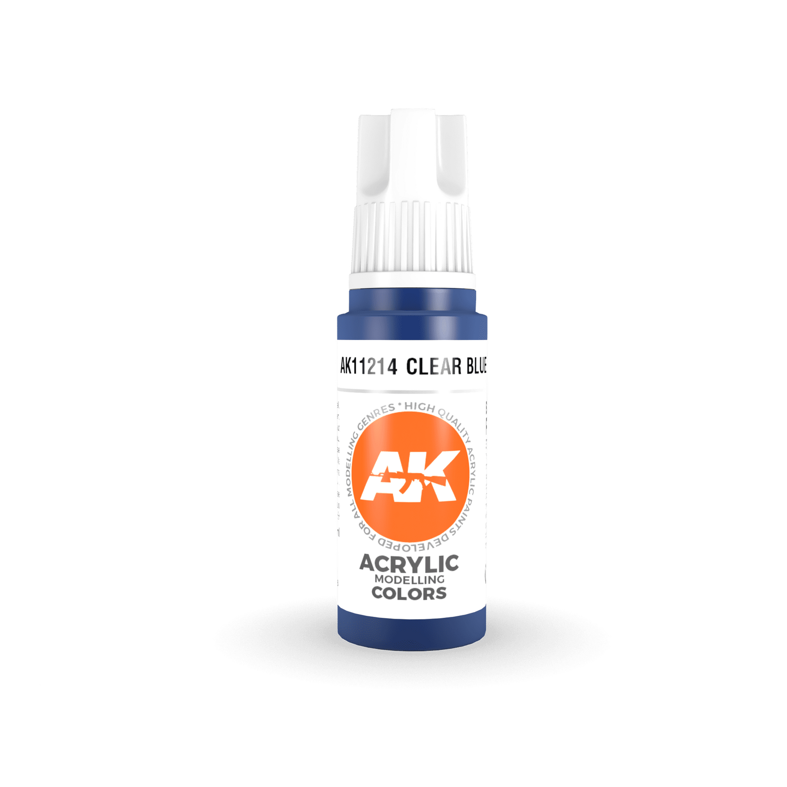 AK Interactive AK11214 Clear Blue Acrylic Paint 17ml 3rd Generation