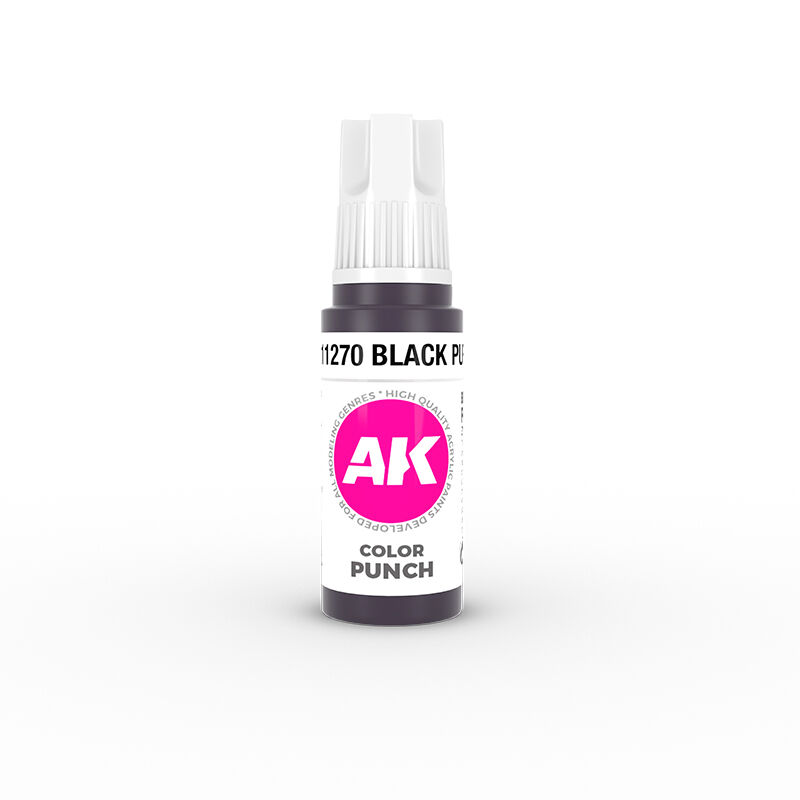 AK Interactive Colour Punch Black Purple 17 ml Acrylic Paint 3rd
