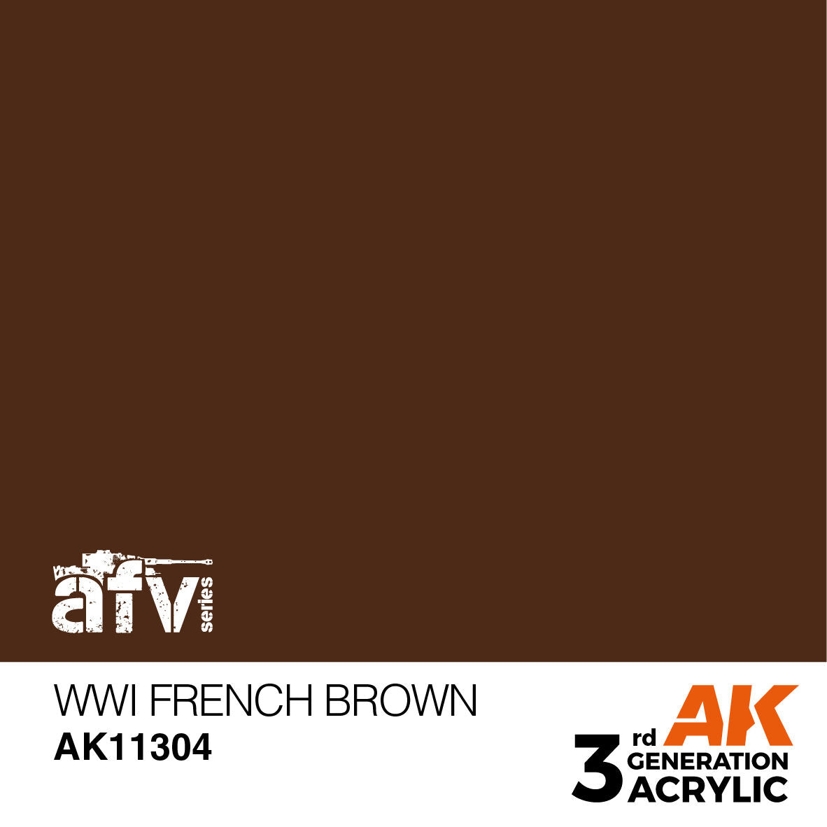 AK Interactive AFV Series WWI French Brown Acrylic Paint 17ml 3rd (2)