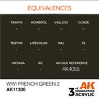 AK Interactive AFV Series WWI French Green 2 Acrylic Paint 17ml 3rd (3)