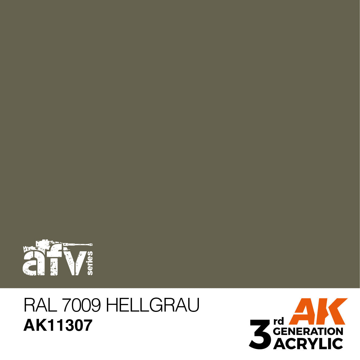 AK Interactive AFV Series RAL 7009 Hellgrau Acrylic Paint 17ml 3rd (2)