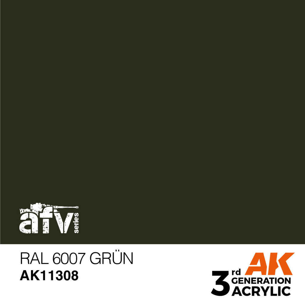 AK Interactive AFV Series RAL 6007 Grun Acrylic Paint 17ml 3rd (2)