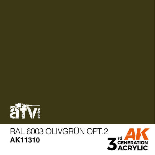 AK Interactive AFV Series RAL 6003 Olivgrun opt2 Acrylic Paint 17ml (2)