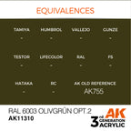 AK Interactive AFV Series RAL 6003 Olivgrun opt2 Acrylic Paint 17ml (3)