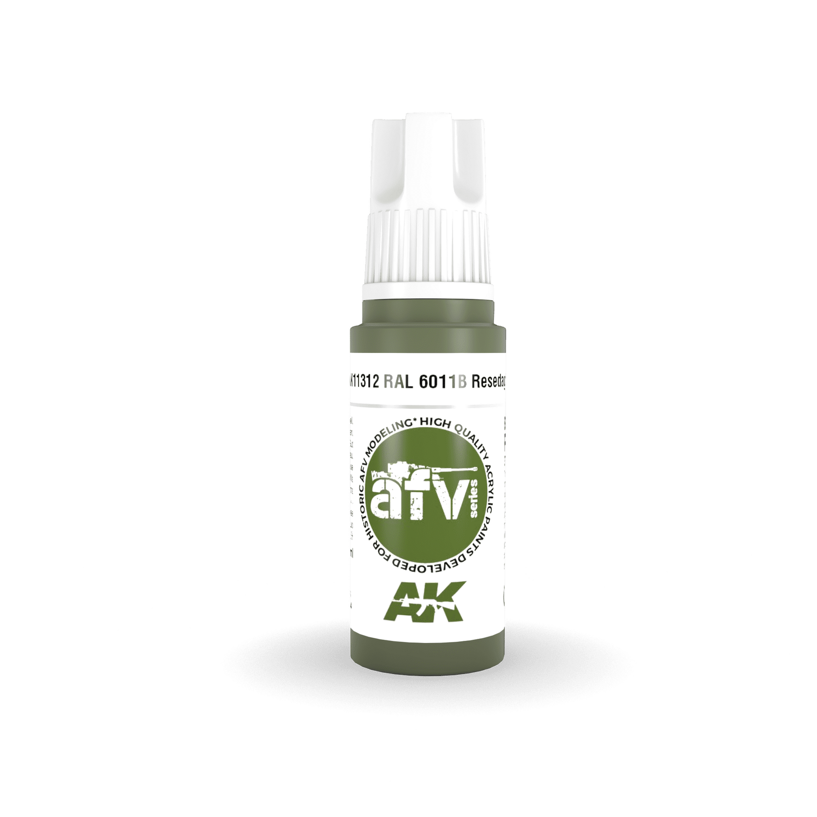 AK Interactive AFV Series RAL 6011B Resedagrun Acrylic Paint 17ml 3rd