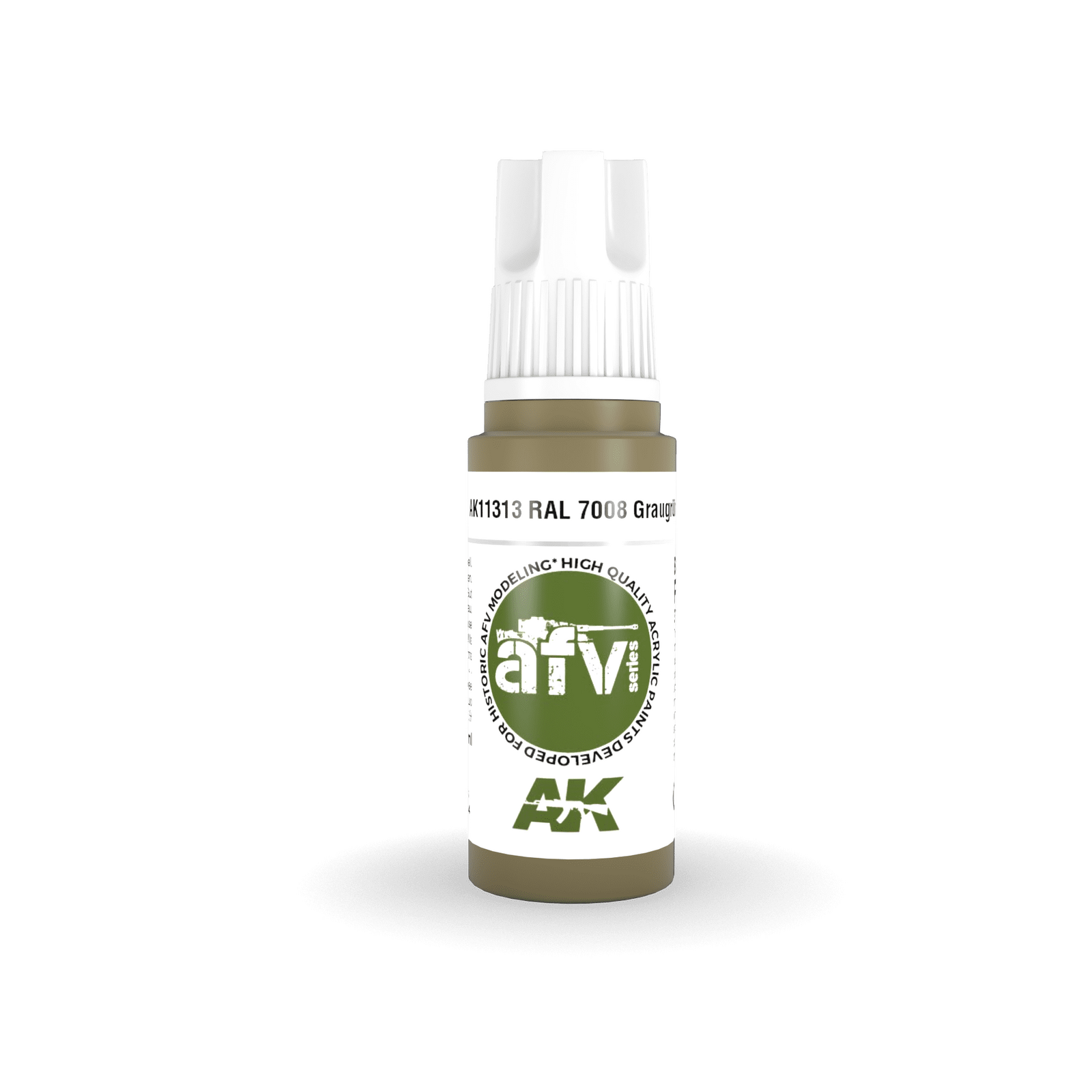 AK Interactive AFV Series RAL 7008 Graugrun Acrylic Paint 17ml 3rd